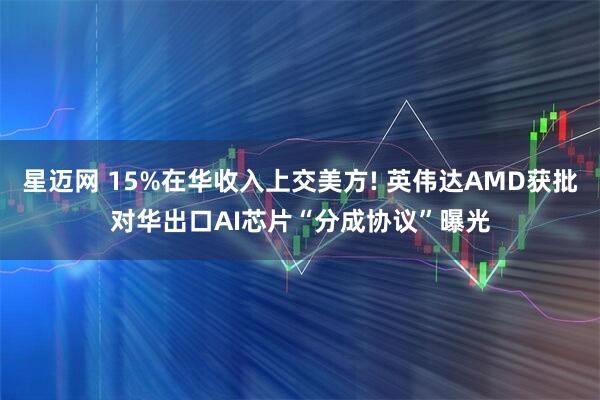 星迈网 15%在华收入上交美方! 英伟达AMD获批对华出口AI芯片“分成协议”曝光